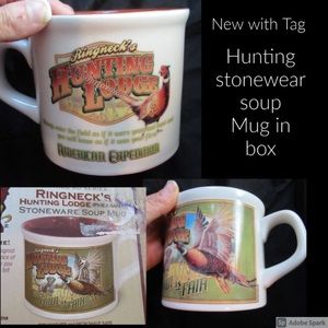 Vintage ad series Ringneck's Hunting Stonewear Soup mug